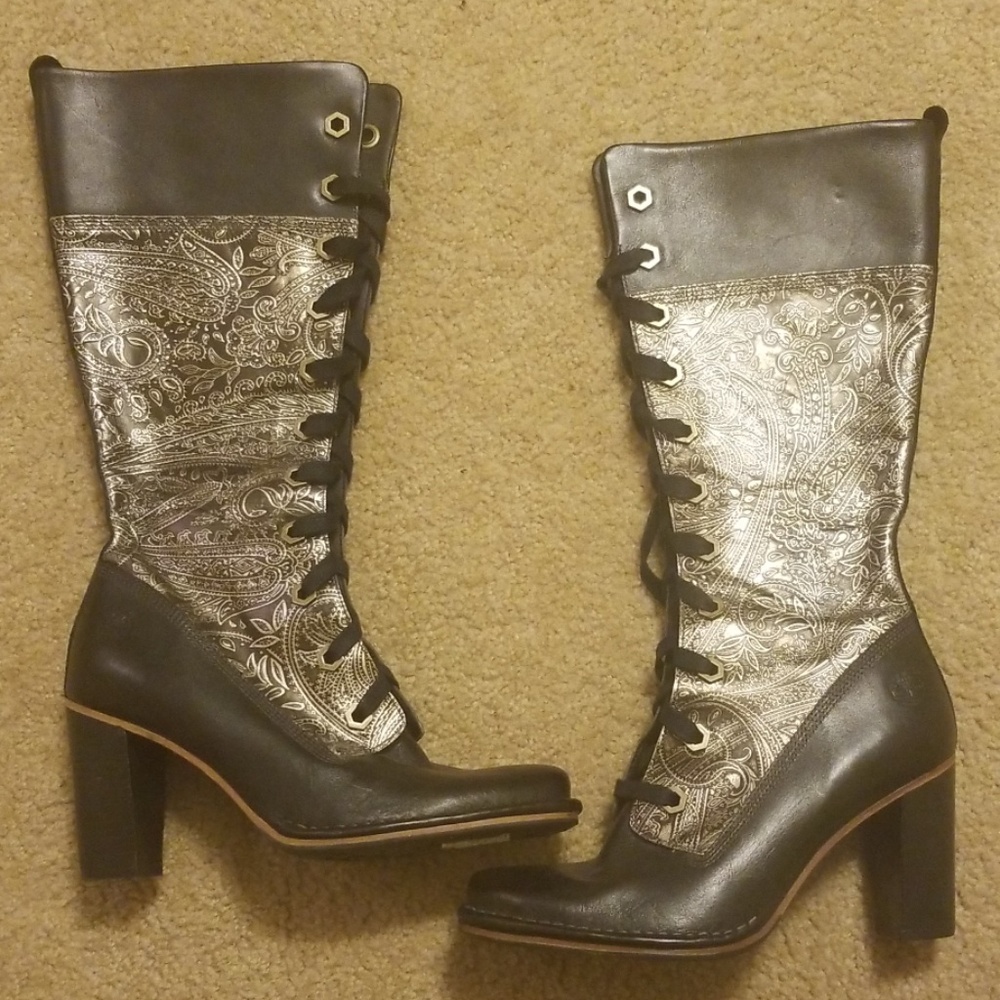 Timberland lace-up black boots